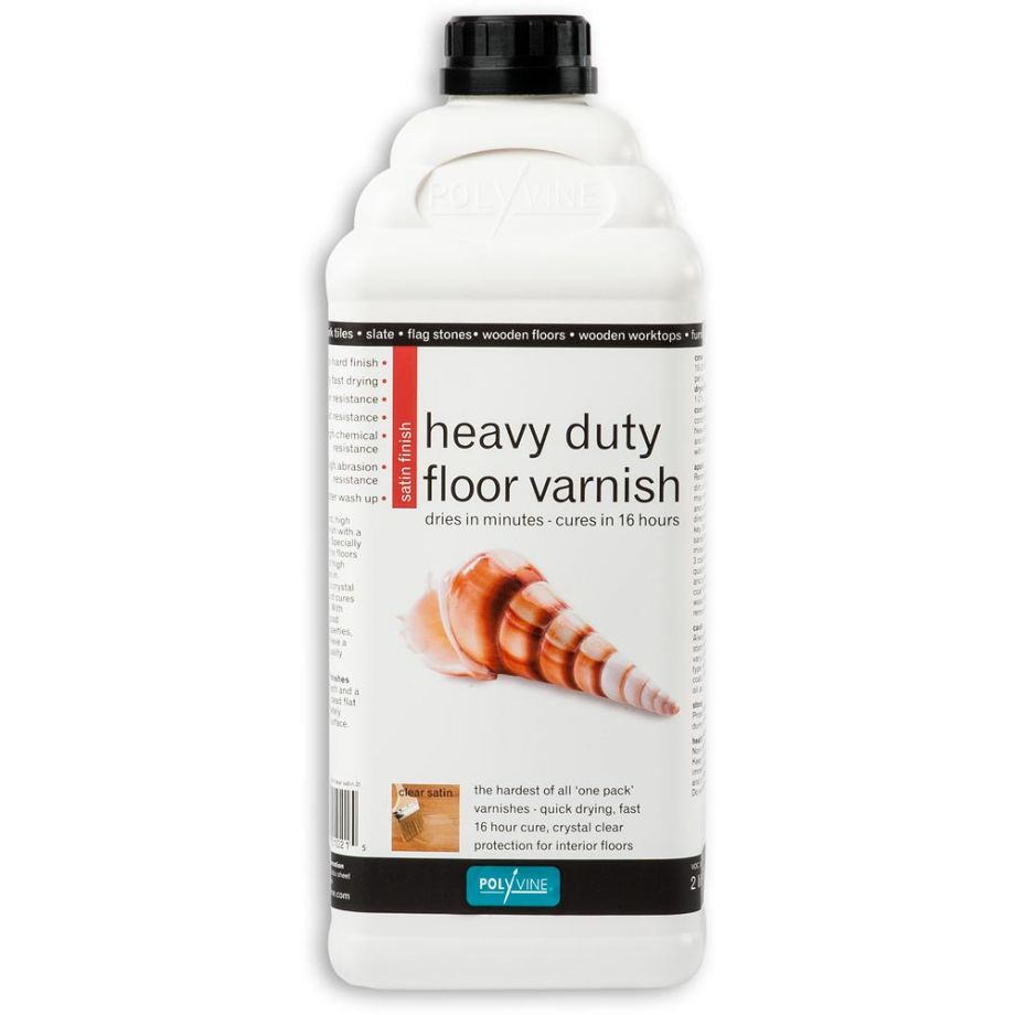 Polyvine Heavy Duty Floor Varnish - Satin 2 litre