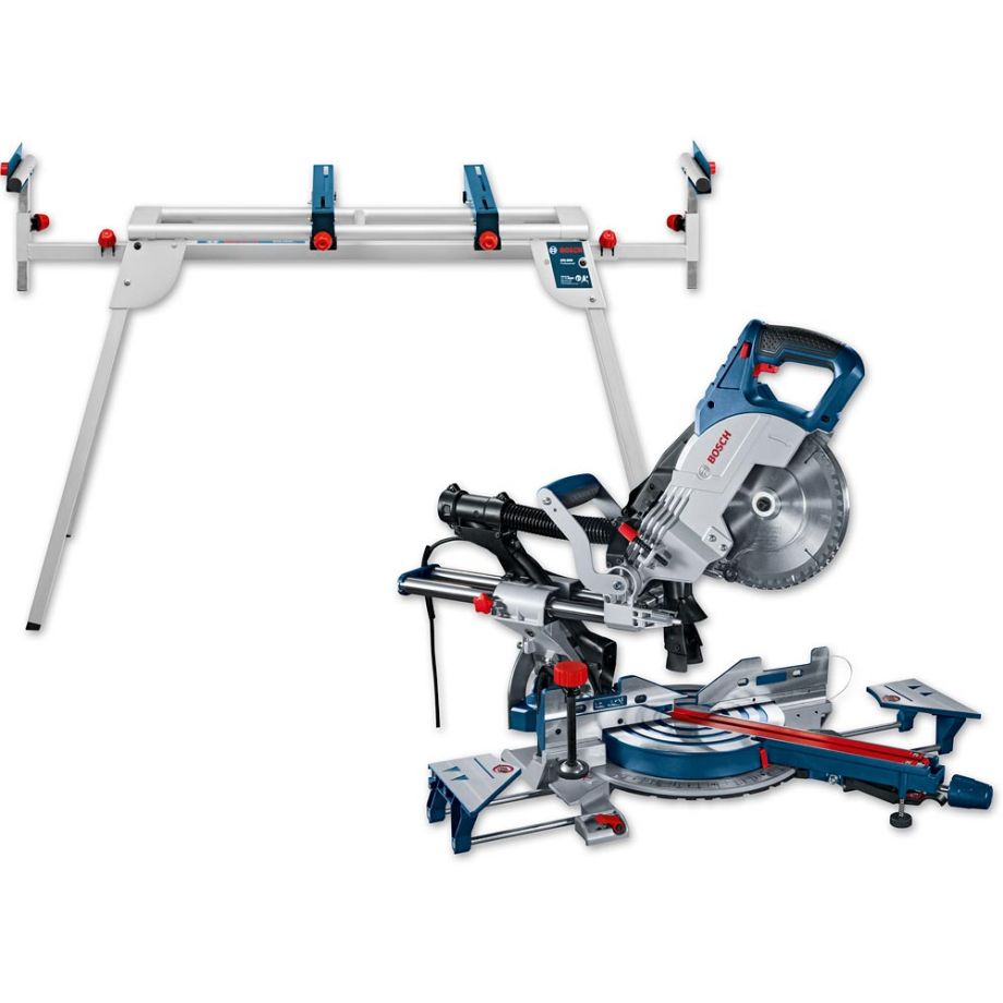 Bosch GCM 8 SJL 216mm Slide Mitre Saw and GTA 2600 Stand - PACKAGE