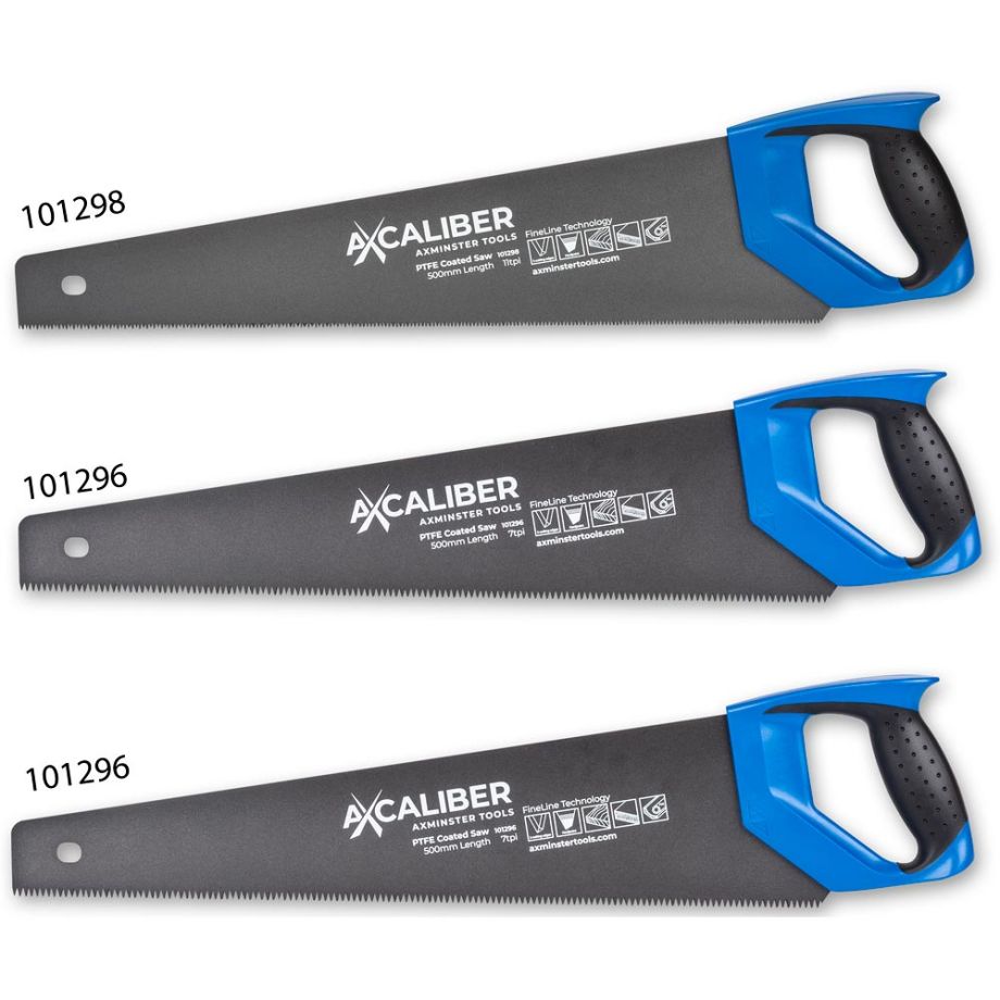 Axcaliber FineLine PTFE Coated Saws - Set of 3