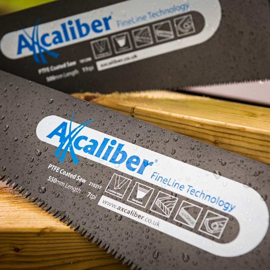 Axcaliber FineLine PTFE Coated Handsaws 7 & 11tpi (Pkt 2)