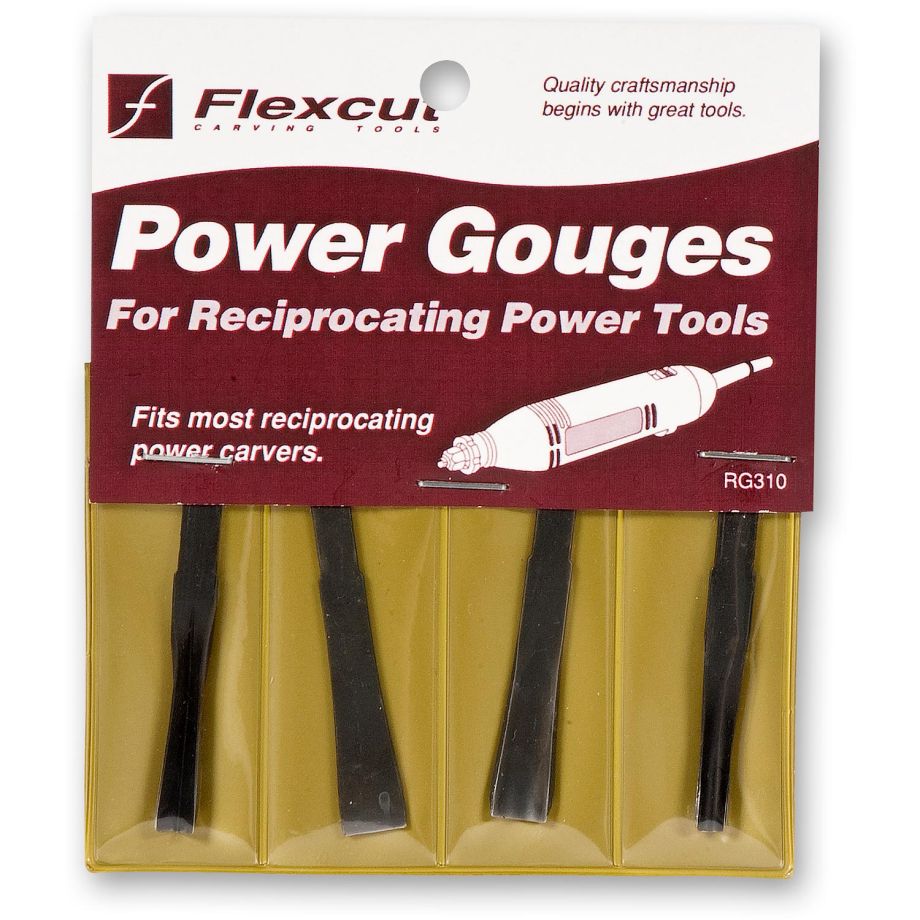 Flexcut RG310 4 Piece Power Carving Detail Gouge Set