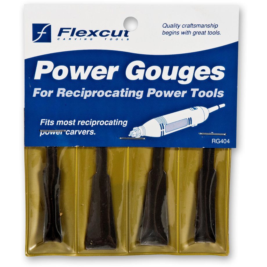 Flexcut RG404 4 Piece Power Carving Roughing Gouge Set