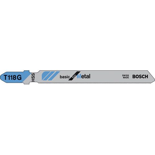 Bosch T118G Jigsaw Blades Sheet Metal Cutting (Pkt 5)