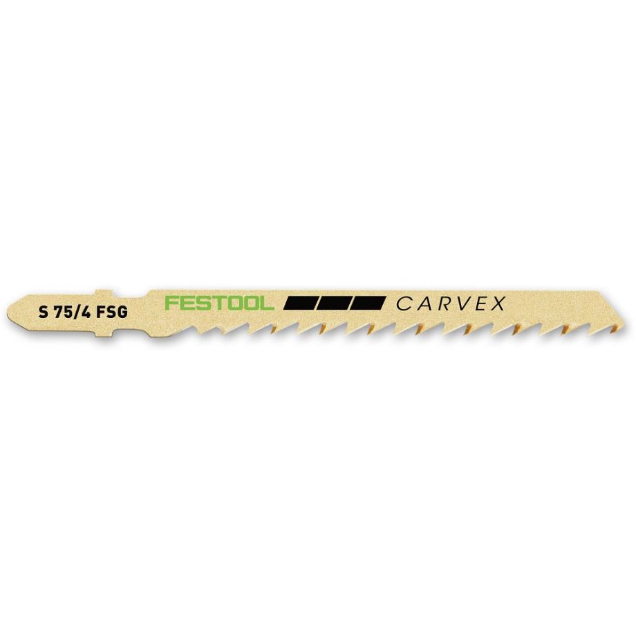 Festool S 75/4 FSG/5 Jigsaw Blades Extra Stable Wood Cuts (Pkt 5)