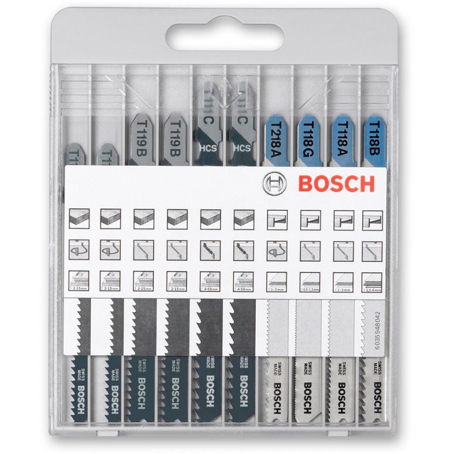 Bosch X-Pro Line Jigsaw Blade Set Wood/Metal (Pkt 10)