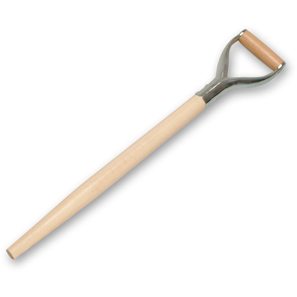 Details about   1 Spade Handle Straight Wood Handle T-Handle 115 cm Long Ø 36 mm Beech Tapered Shape show original title 