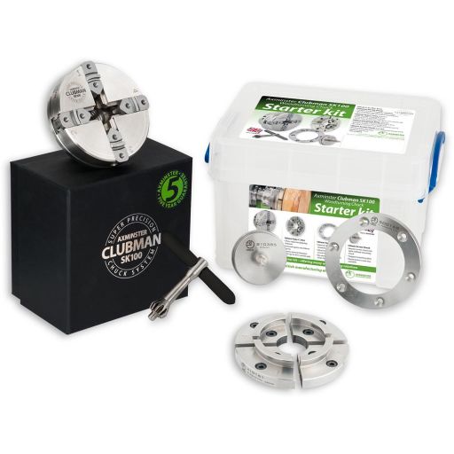 Axminster Woodturning SK100 Chuck Starter Package - M33 x 3.5mm