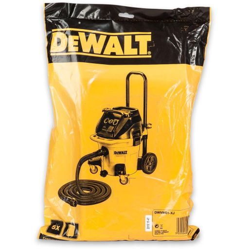 DeWALT Paper Filter Bags for DWV902M (Pkt 5)