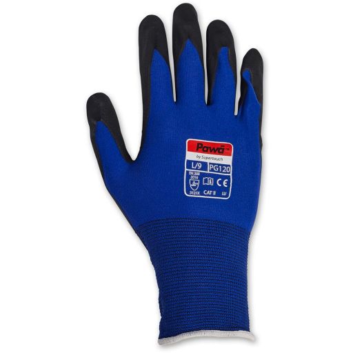 Supertouch Pawa PG120 Precision Handling Nitrile Coated Work Gloves (M)