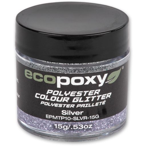 EcoPoxy Colour Glitter - Silver 15g