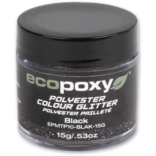 EcoPoxy Colour Glitter - Black 15g
