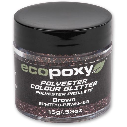 EcoPoxy Colour Glitter - Brown 15g