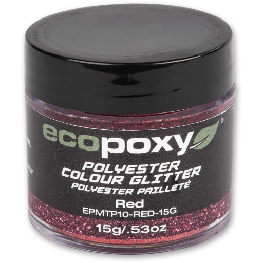EcoPoxy Colour Glitter - Red 15g
