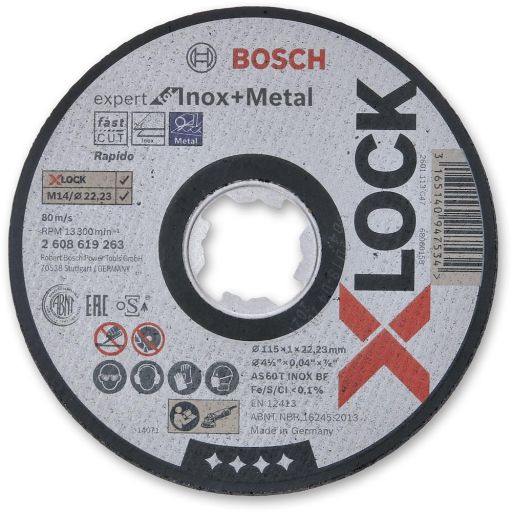 Bosch X-LOCK Expert Thin Metal Cutting Disc 115mm x 1mm