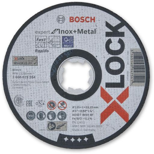 Bosch X-LOCK Expert Thin Metal Cutting Disc 125mm x 1mm