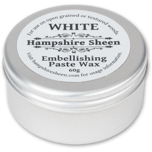 Hampshire Sheen Embellishing Paste Wax - White 60g