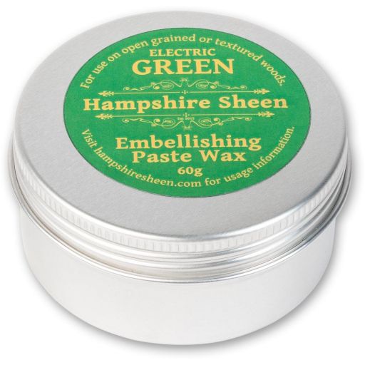 Hampshire Sheen Embellishing Paste Wax - Electric Green 60g