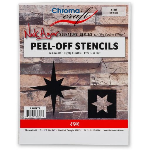 Chroma Craft Peel-Off Stars Stencil