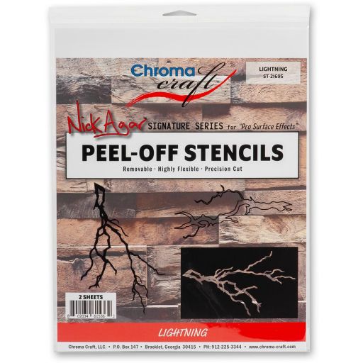 Chroma Craft Peel-Off Lightning Stencil