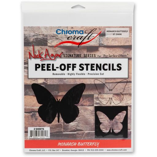 Chroma Craft Peel-Off Monarch Butterfly Stencil