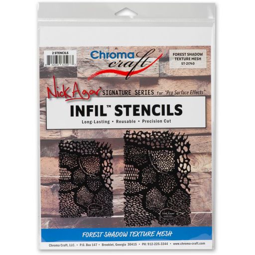 Chroma Craft Forest Shadow Texture Mesh Infil™ Stencil - 2 Pack