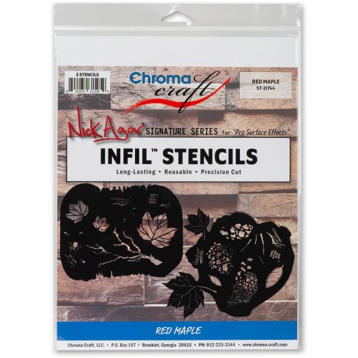 Chroma Craft Red Maple Infil™ Stencil - 2 Pack