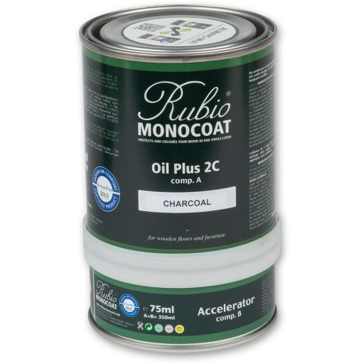 Rubio Monocoat Oil Plus 2C - Charcoal Set 350 ml