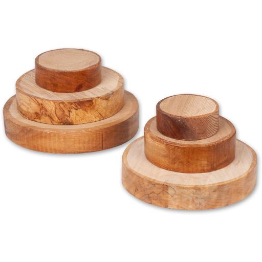 Woodturning Bowl Blank Platter - Pack of 6