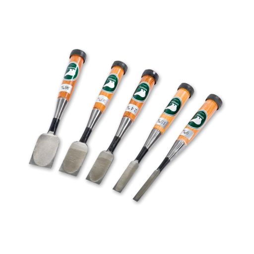 Ice Bear 5 Piece Japanese Oire Nomi Special Alloy Chisel Set