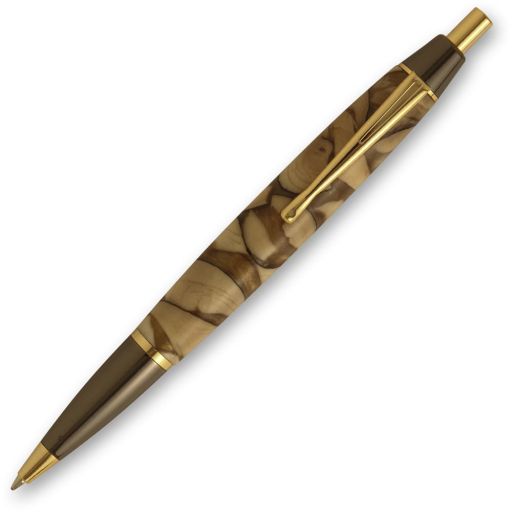 Devin 24kt Gold and Gun Metal Click Pen Kit
