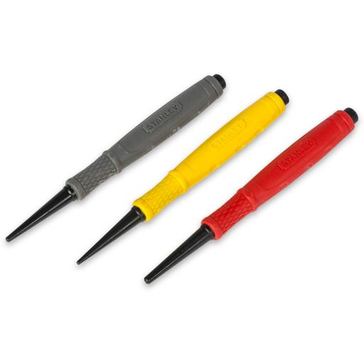 Stanley Dynagrip 3 Piece Nail Punch Set