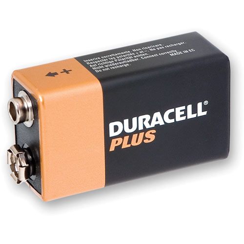 Duracell Battery 9V - PP3 (MN1604) (Pkt 2)