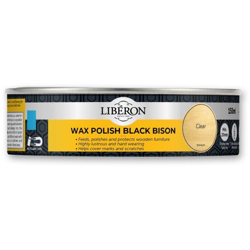 Liberon Black Bison Paste Wax - Clear 150ml