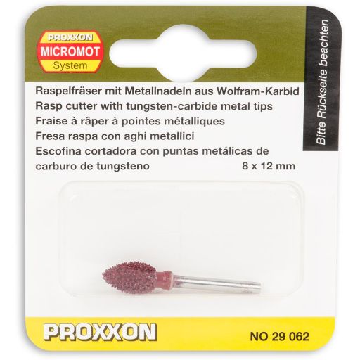 PROXXON TCT Conical Rasp 8 x 12mm