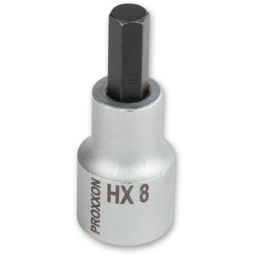 PROXXON 1/2" Drive Hex Bit - 8mm x 55mm