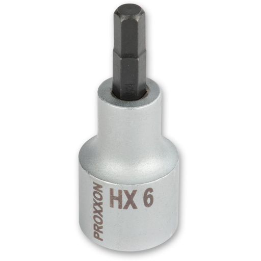 PROXXON 1/2" Drive Hex Bit - 6mm x 55mm