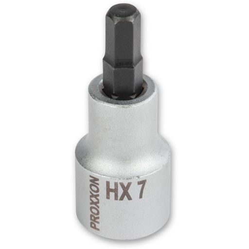 PROXXON 1/2" Drive Hex Bit - 7mm x 55mm