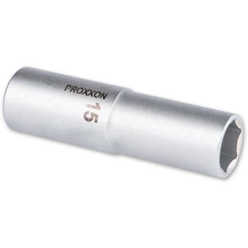 PROXXON 1/2" Drive Deep Socket - 15mm