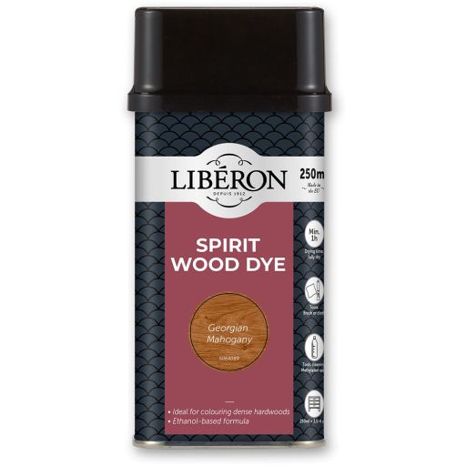 Liberon Spirit Wood Dye - Georgian Mahogany 250ml