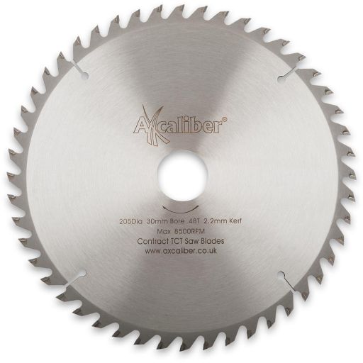 Axcaliber Contract TCT Saw Blade - 205mm x 2.2mm x 30mm 48T