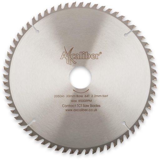 Axcaliber Contract TCT Saw Blade - 205mm x 2.2mm x 30mm 64T