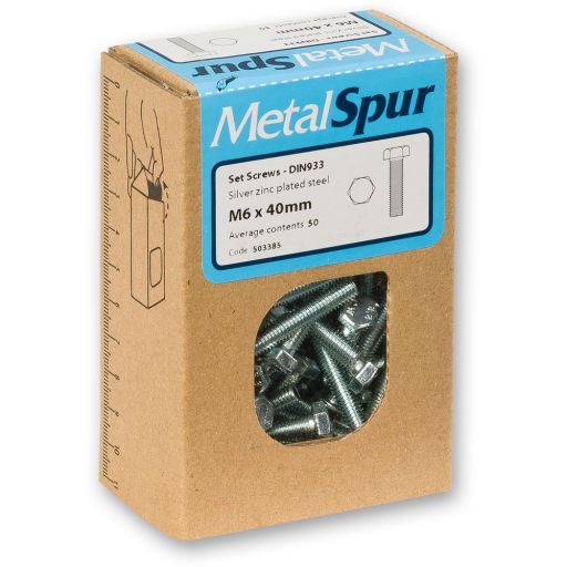 MetalSpur Set Screws, M8 x 30mm (Qty 50)