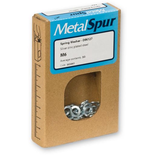 MetalSpur Spring Washers, M6 (Qty 50)