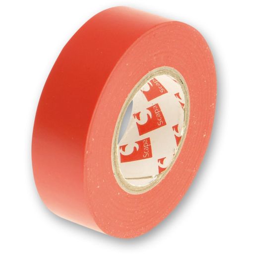 Faithfull PVC Electrical Tape Red - 20m x 19mm