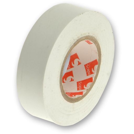 Faithfull PVC Electrical Tape White - 20m x 19mm
