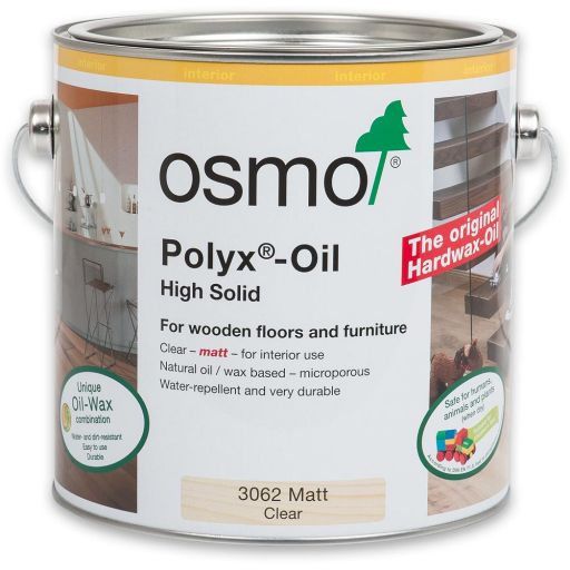 Osmo Polyx Hard-Wax Oil 3062 - Matt 2.5 litre
