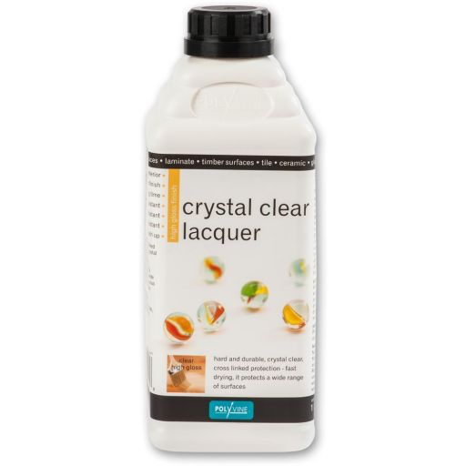 Polyvine Crystal Clear Lacquer - Gloss 1 litre