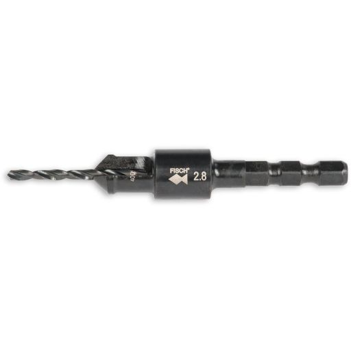 FISCH Hex Drive Countersink - 2.8mm Drill No.8 Screw