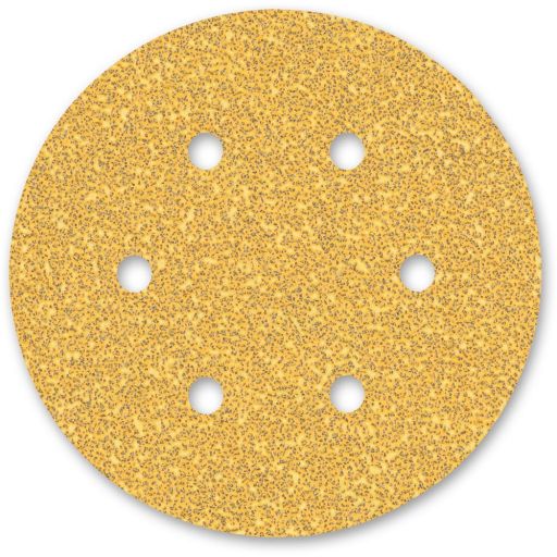 Bosch C470 Gold Abrasive Discs 150mm (6 Hole) (Pkt 5) - 40g