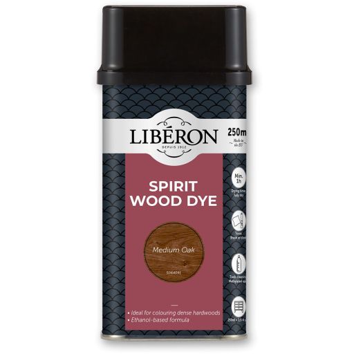 Liberon Spirit Wood Dye - Medium Oak 250ml